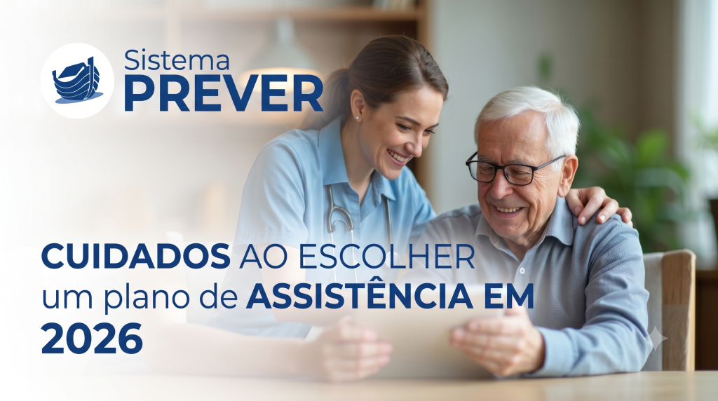 Casal analisando contratos de plano de assistência em tablet moderno